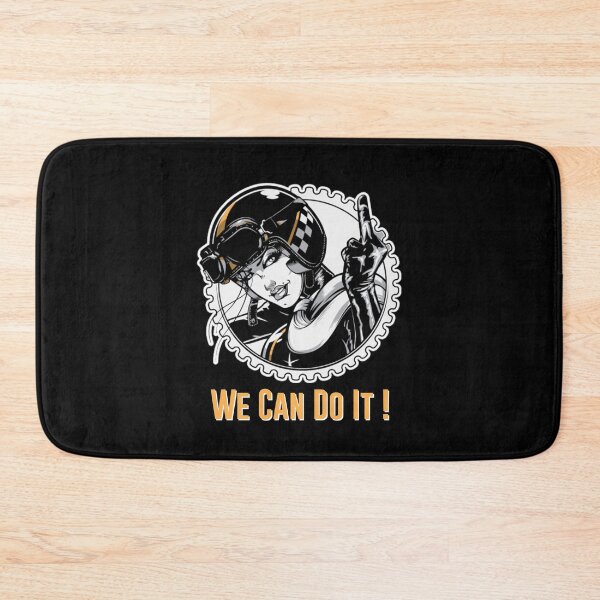 Item preview, GIRL MOTORCYCLE RIDER - We Can Do It ! designed and sold by pannolinno.