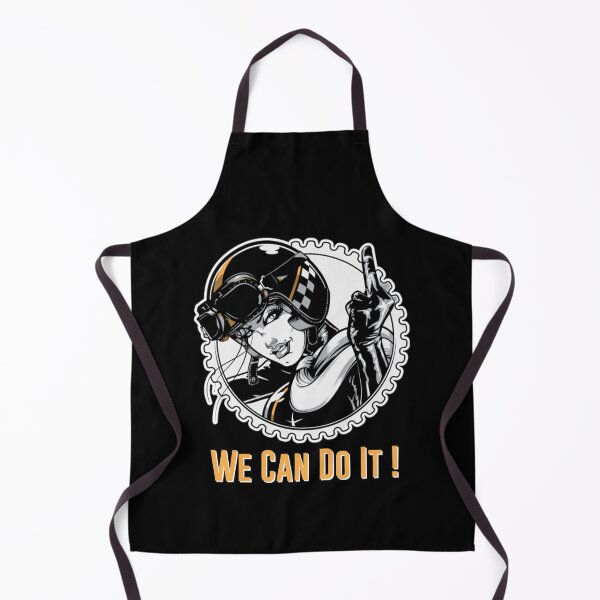 Item preview, GIRL MOTORCYCLE RIDER - We Can Do It ! designed and sold by pannolinno.