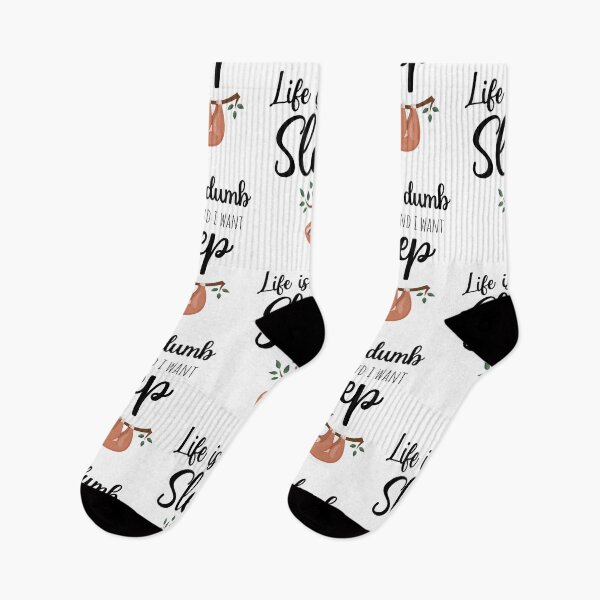 Item preview, Life Is Dumb And I Want Sleep designed and sold by PinkPandaPress.