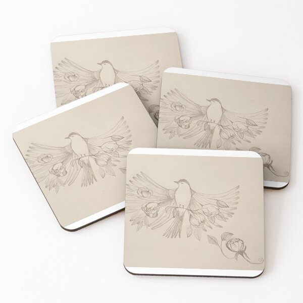 Item preview, flowery birds designed and sold by AliceWolfgang.