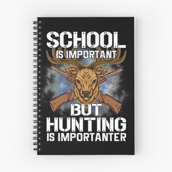 Item preview, SCHOOL IS IMPORTANT BUT HUNTING IS IMPORTANTER COLLECTION designed and sold by JRM Tees & More Store.