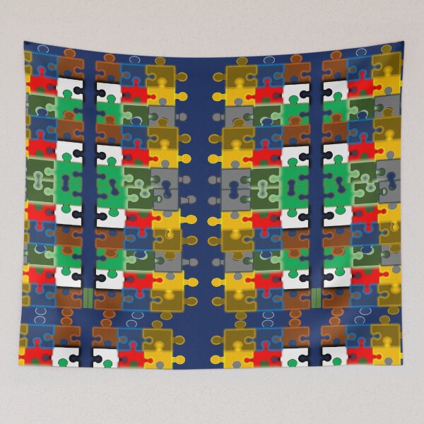 Item preview, puzzle pattern colorful designed and sold by Moltotal.