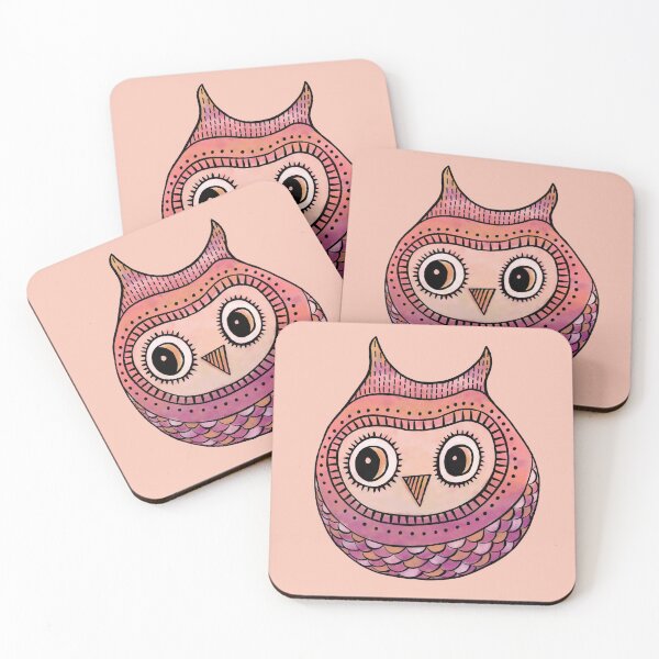 Item preview, Tickled Pink Whimsy Owl designed and sold by brittanyottum.