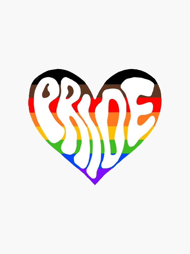 Rainbow Doodle Hearts Vinyl