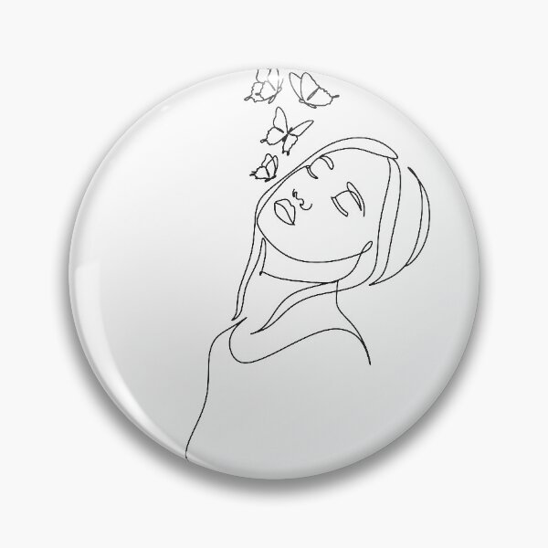 Item preview, Face Drawing Sketch Art, Woman In One Line, Fashion Printable, Elegant Black and White Female Poster, Minimalist Beauty Illustration Print. designed and sold by OneLinePrint.