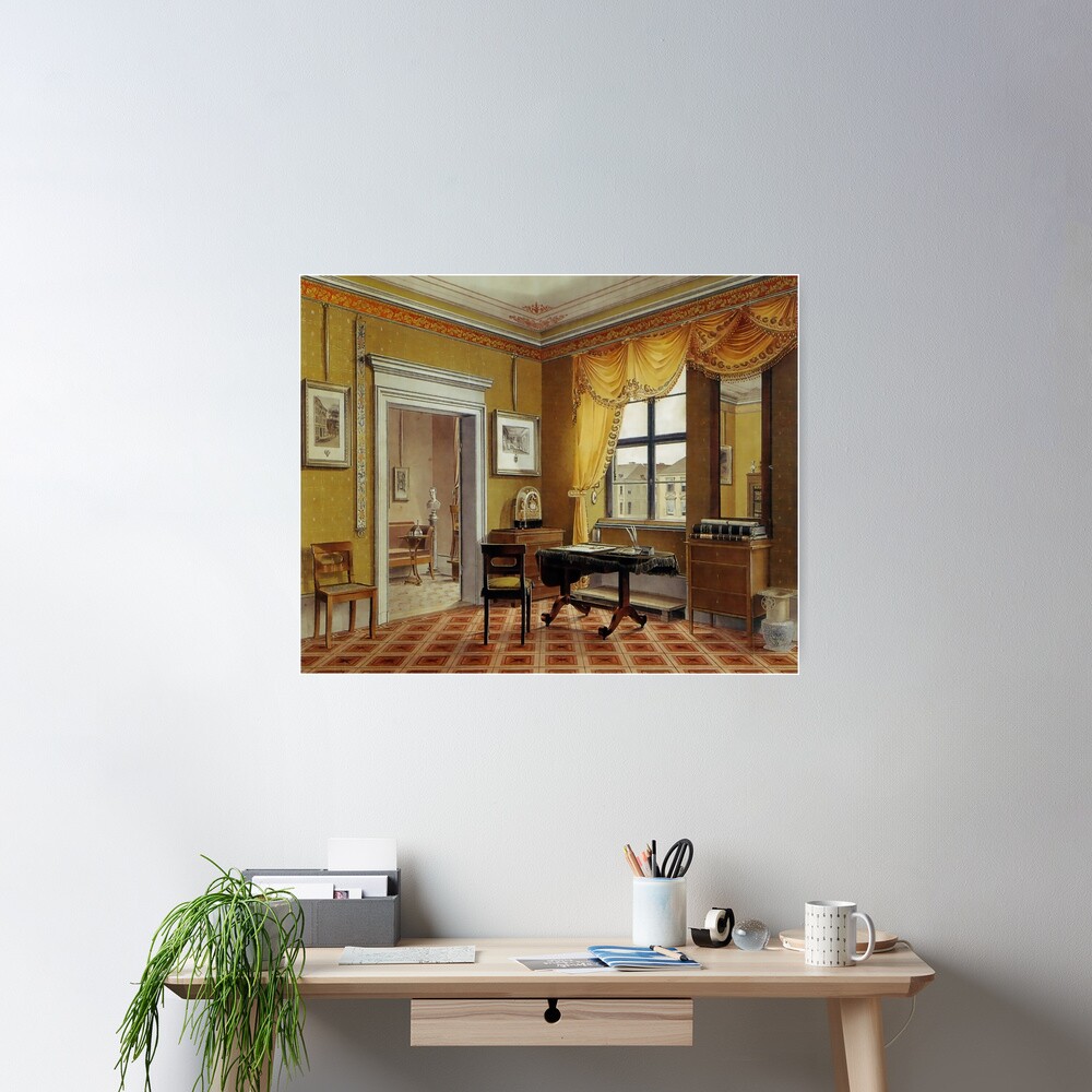 Biedermeier era Zimmerbild...Berlin, circa 1825 Poster