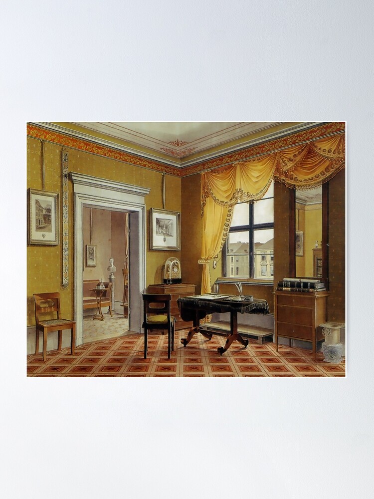 Alternate view of Biedermeier era Zimmerbild...Berlin, circa 1825 Poster