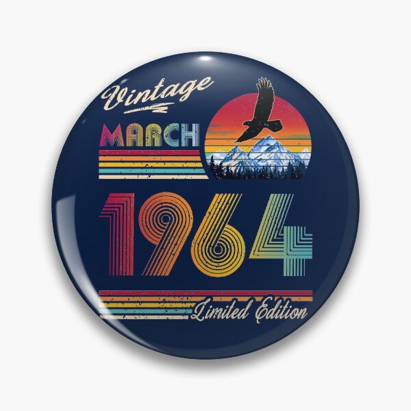 Item preview, March 1964 Birthday designed and sold by GreenSplash.