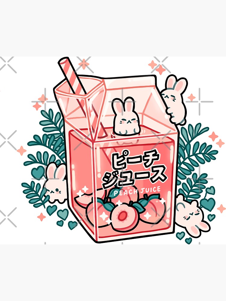 Thumbnail 3 of 3, Magnet, Peach Juice designed and sold by freshbobatae.