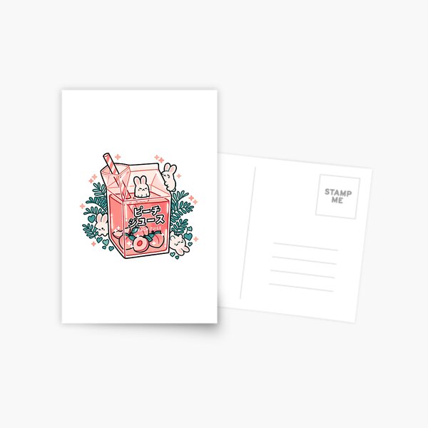 Peach Juice Postcard
