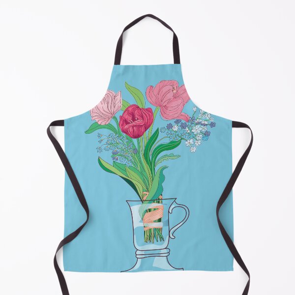 Item preview, Three tulips and Spring flowers in a tea cup, glass jar designed and sold by IngaDesign.