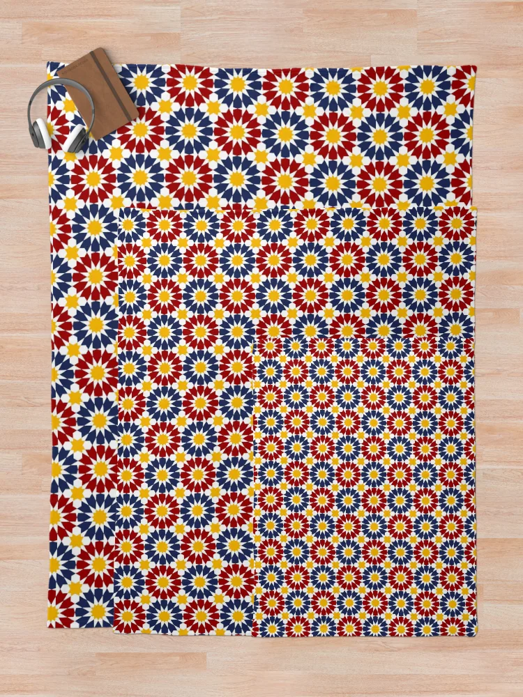 Thumbnail 5 of 6, Throw Blanket, Geometric Islamic Pattern designed and sold by NeteDesign.
