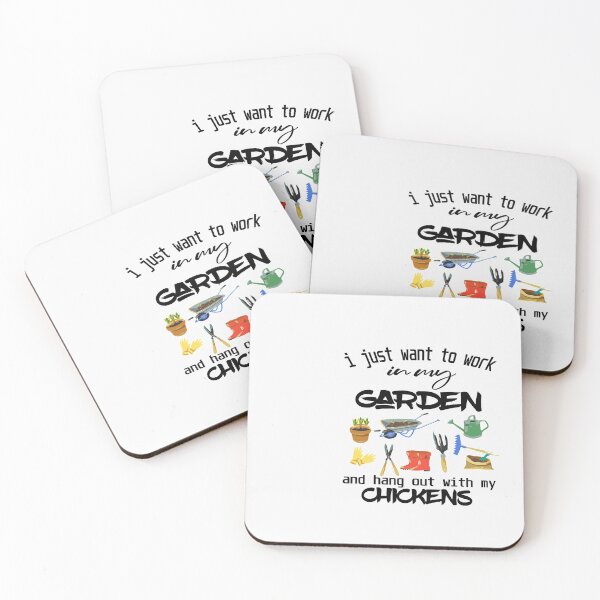 Item preview,  I Just Want To Work In My Garden And Play With My Chickens Classic T-Shirt designed and sold by shopcup.
