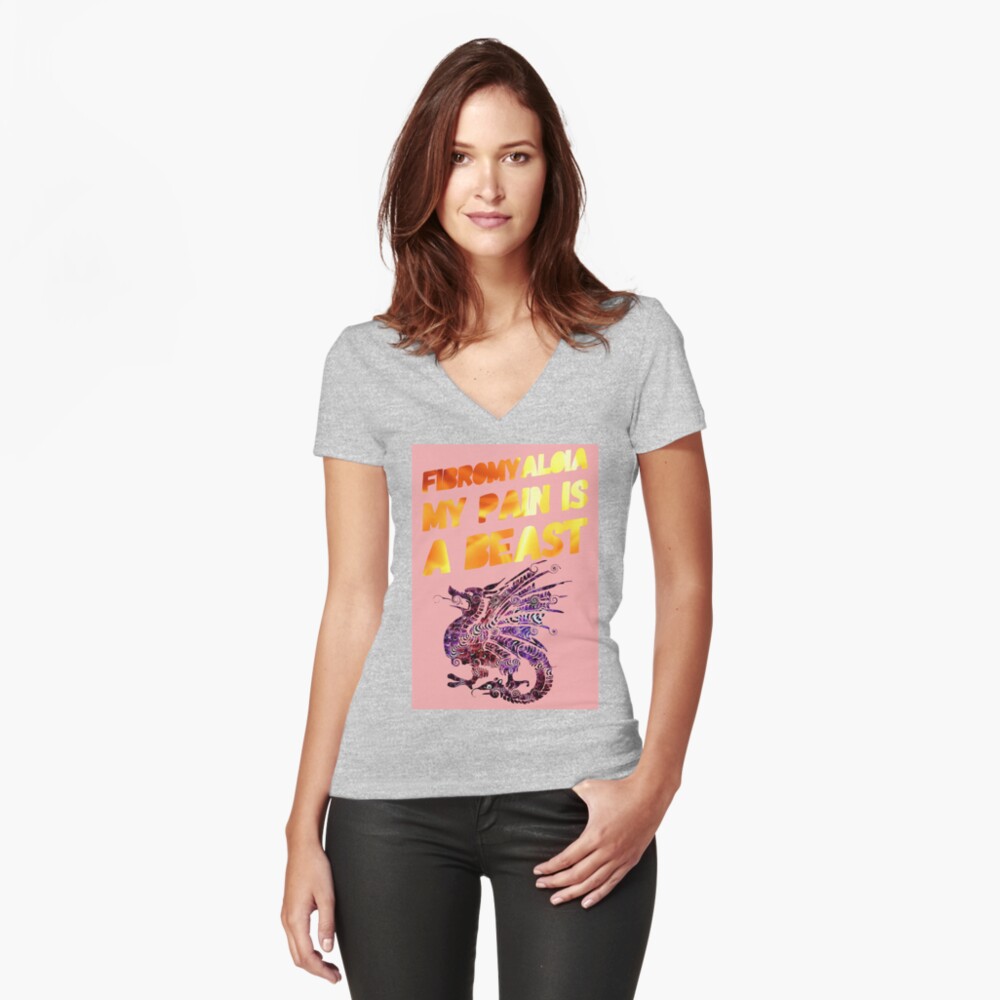 Item preview, Fitted V-Neck T-Shirt designed and sold by JeanJohnJohn.