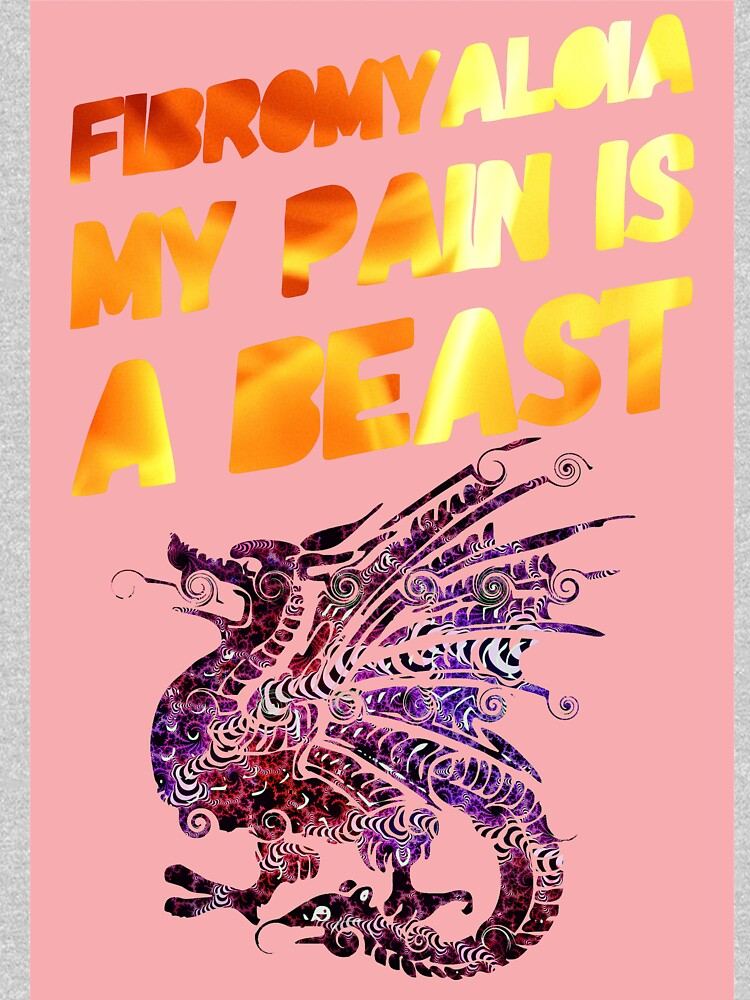 Thumbnail 7 of 7, Classic T-Shirt, Fibromyalgia My Pain Is A Beast designed and sold by JeanJohnJohn.