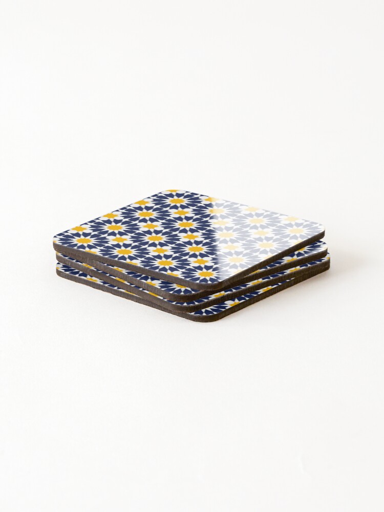 Thumbnail 4 of 5, Coasters (Set of 4), Geometric Islamic Pattern designed and sold by NeteDesign.