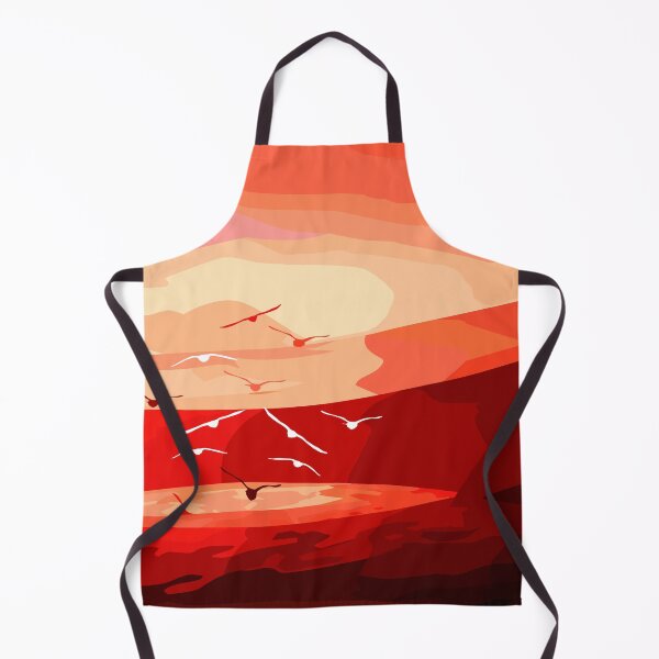 Item preview, Abstract Orange Birds Flying designed and sold by blueocan.