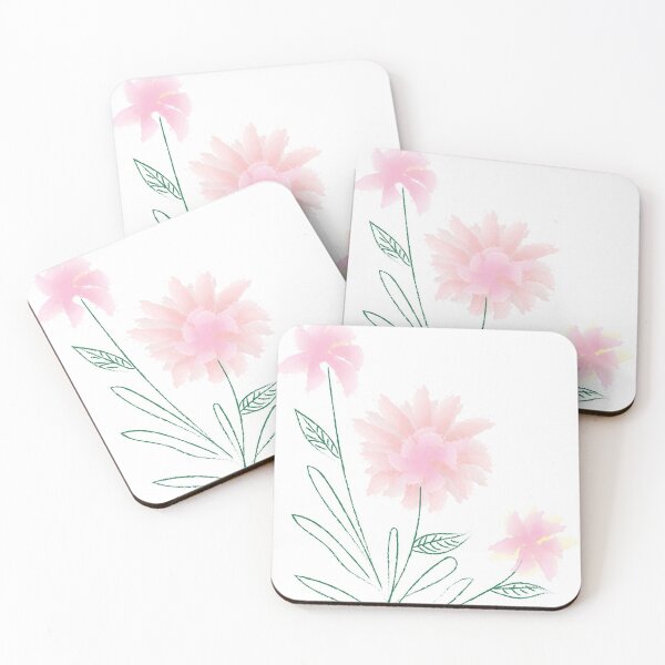 Item preview, flower art with watercolour brush strokes  designed and sold by Yamini Lobiyal.