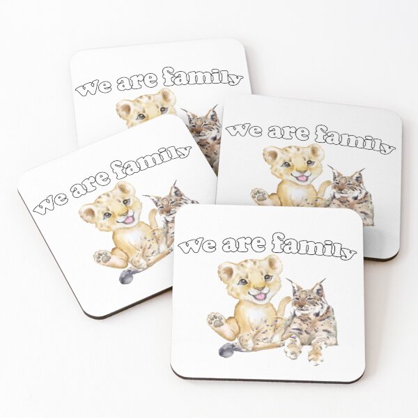 Item preview, Cats and Tigers Happy Family Animal Lovers Love is Stronger Together Unity is Strength, Smile Live Love Laugh designed and sold by NadeenInspires.