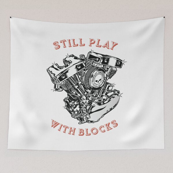 Item preview, STILL PLAY WITH BLOCKS - MOTORCYCLE V ENGINE designed and sold by pannolinno.