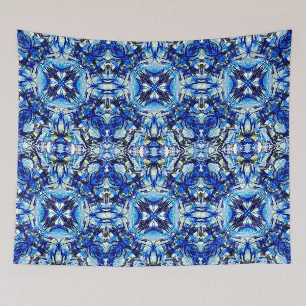 Item preview, Blue mosaic tile abstract pattern  designed and sold by Diane Hunter Art.