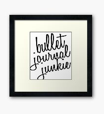 Bullet Journal Junkie Framed Print