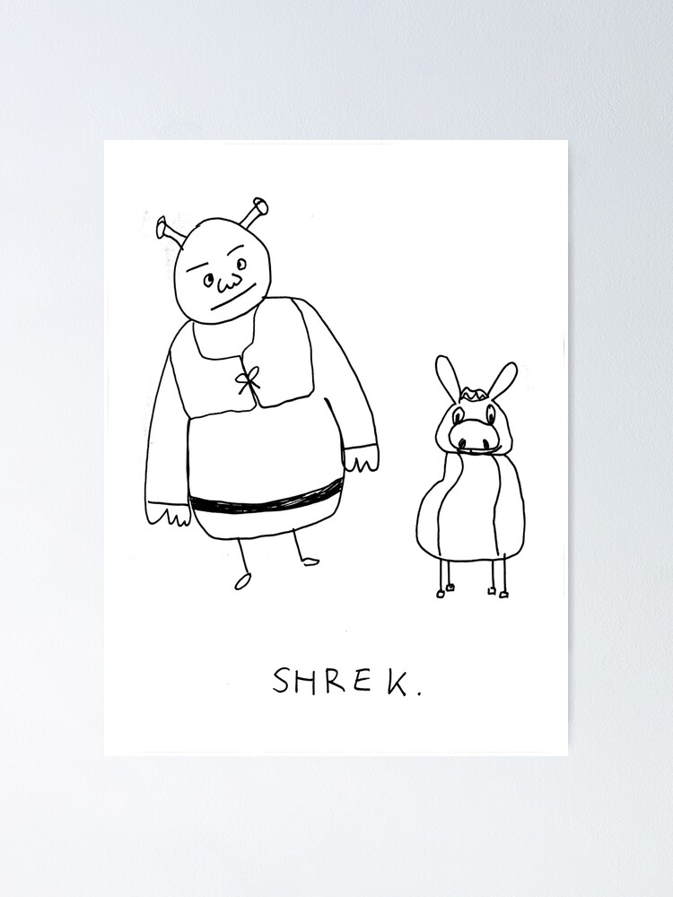 Shrek meme Classic Poster for Sale by aramilodabirl