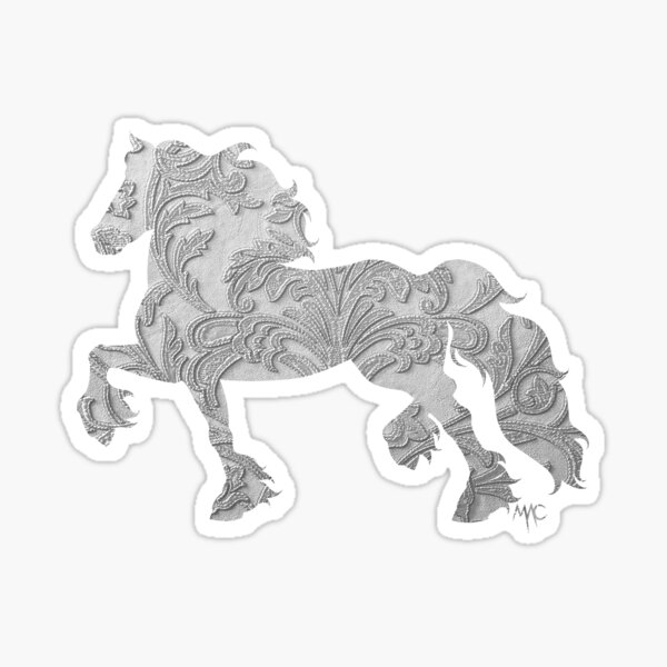 Item preview, Friesian - White Filigree designed and sold by Maria Adriana Casas.