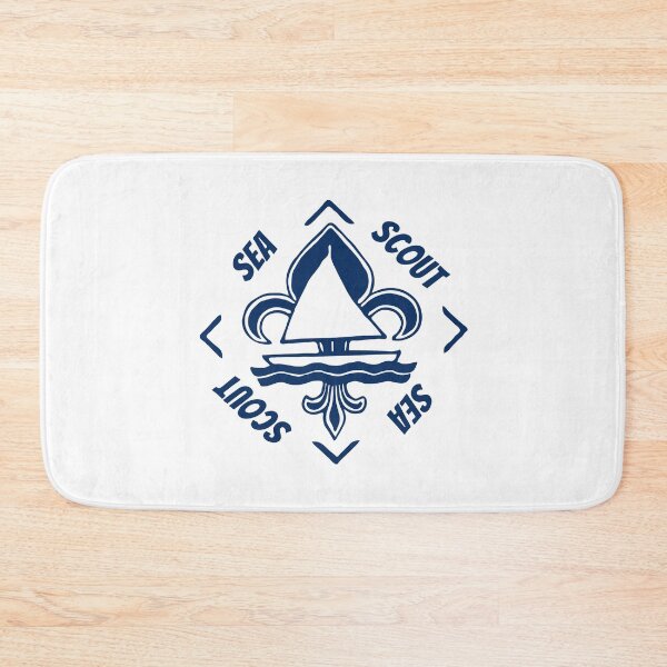Item preview, Sea Scout - Navy Blue Vintage Logo - Sailor Boat with Heraldic Lily designed and sold by Vintage-TM.