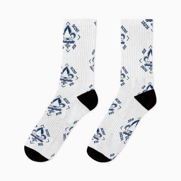 Item preview, Sea Scout - Navy Blue Vintage Logo - Sailor Boat with Heraldic Lily designed and sold by Vintage-TM.