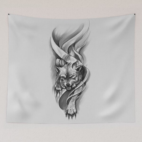 Item preview, Wolf drawing designed and sold by Kyumi12.