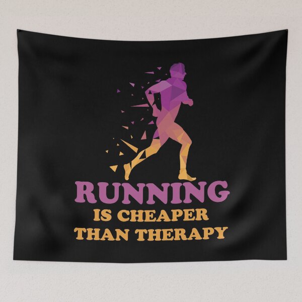 Item preview, Running is cheaper than therapy designed and sold by MrE-Tees.