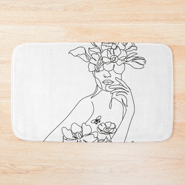 Item preview, Woman Line Drawing, Flowers Prints, Female Face Art, One Line Drawing, Floral Drawing, One Line Art, One Line Print, Single Line Art for modern, minimal decor. Great decor for any home. designed and sold by OneLinePrint.