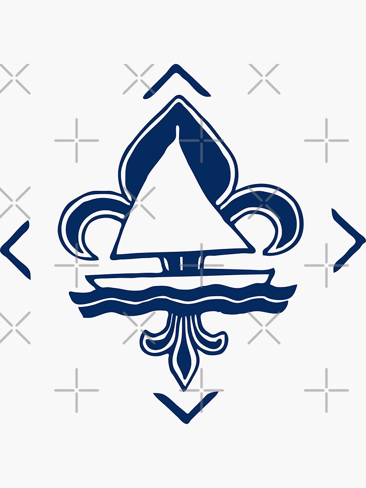 Blue Star Boats Kiss-Cut Stickers by Retro Boater