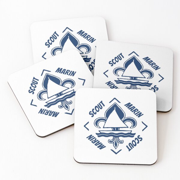 Item preview, Scout Marin - Navy Blue Vintage Logo - Sailor Boat with Heraldic Lily designed and sold by Vintage-TM.