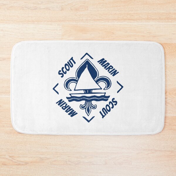Item preview, Scout Marin - Navy Blue Vintage Logo - Sailor Boat with Heraldic Lily designed and sold by Vintage-TM.