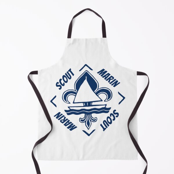 Item preview, Scout Marin - Navy Blue Vintage Logo - Sailor Boat with Heraldic Lily designed and sold by Vintage-TM.