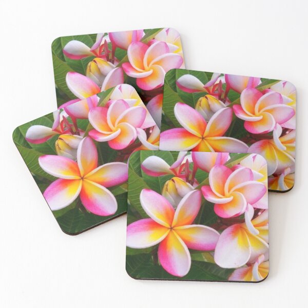 Item preview, pink and yellow plumera floral print DIGITAL TRENDs  designed and sold by THE AMERICAN TEEVANGELIST.