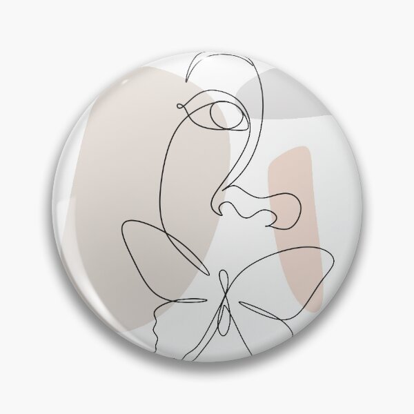Item preview, Abstract Line Art Woman With Butterfly One Line Drawing Minimal Woman Face Line Art Female Poster Woman Line Drawing Art Minimalist Wall Art designed and sold by OneLinePrint.
