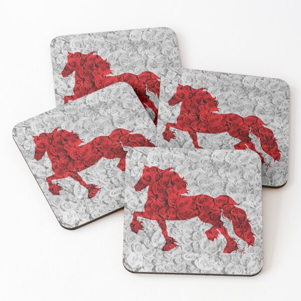 Item preview, Friesian - Red Roses designed and sold by Maria Adriana Casas.