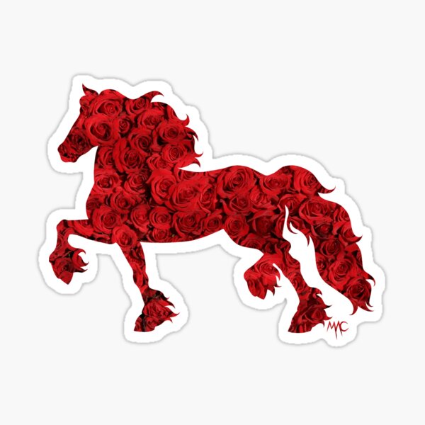 Item preview, Friesian - Red Roses designed and sold by Maria Adriana Casas.