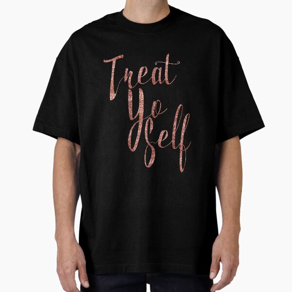 Item preview, Trate a Yo Self Rose Gold Glitter Print designed and sold by Birch Trail Boutique.