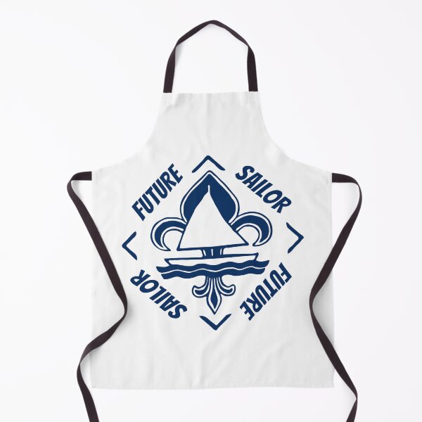 Item preview, Future Sailor - Navy Blue Vintage Logo - Sailor Boat with Heraldic Lily designed and sold by Vintage-TM.