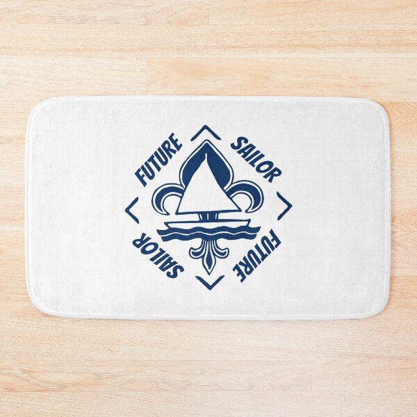 Item preview, Future Sailor - Navy Blue Vintage Logo - Sailor Boat with Heraldic Lily designed and sold by Vintage-TM.