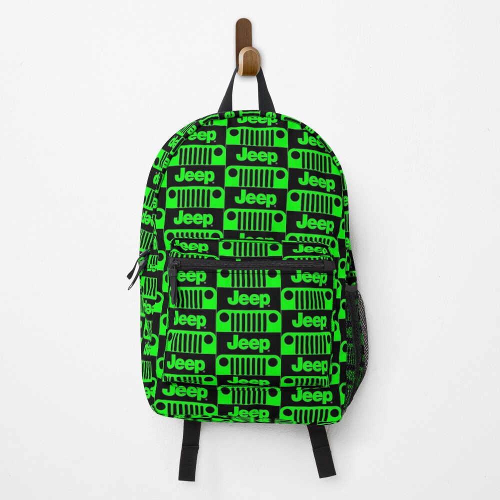 lime green backpack