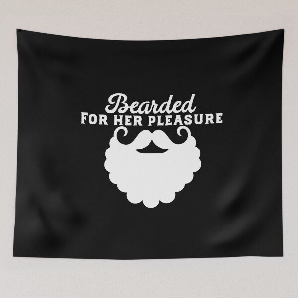 Item preview, Bearder for her pleasure - funny beard tshirt designed and sold by missmarylin.