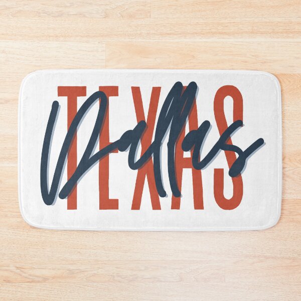Item preview, Dallas Texas // Script Design // State Flag Colors designed and sold by KylieBeth Designs.
