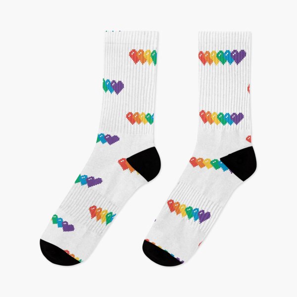 Item preview, HEART PRIDE PIXEL ART LGBT IN LOVE designed and sold by revolutionlove.