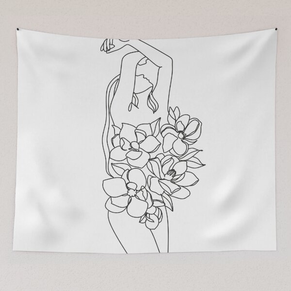 Item preview, Naked woman minimalist . Woman Line Art.  designed and sold by OneLinePrint.