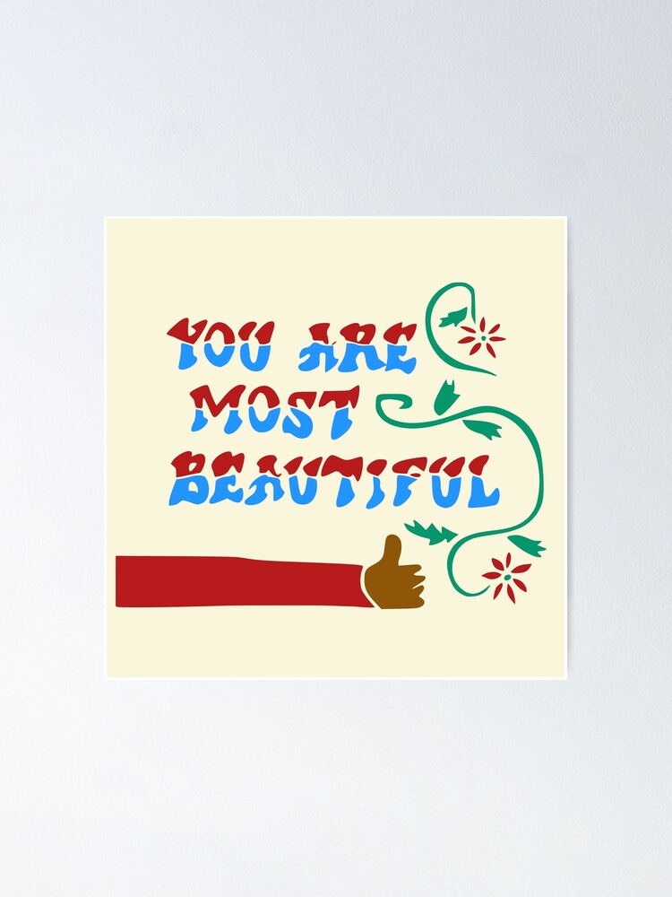 "You Are Most Beautiful Park Wall Art" Poster by craftdesignsj9